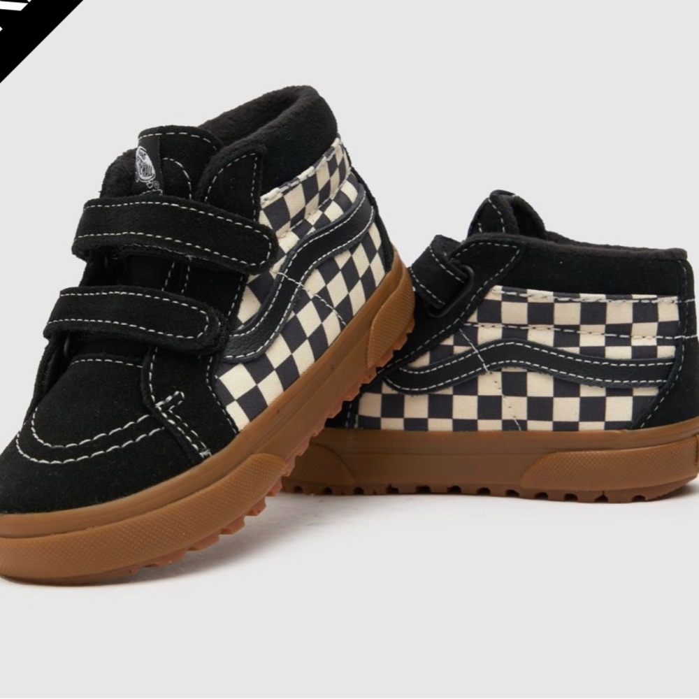 Toddler vans sk8-mid checkerboard sneakers
